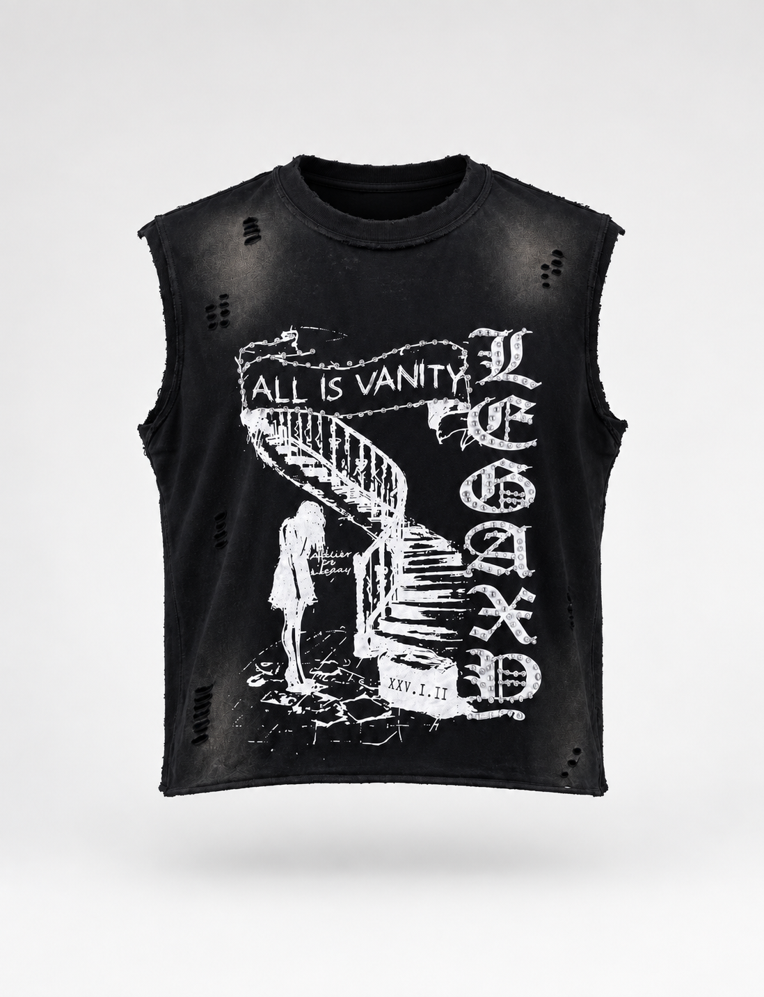 All Is Vanity T-Shirt by Legaxy Studios featuring a stylish graphic design on soft cotton fabric.